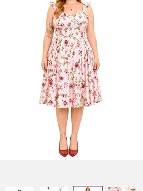 Brand New Retro Chic Floral Dress